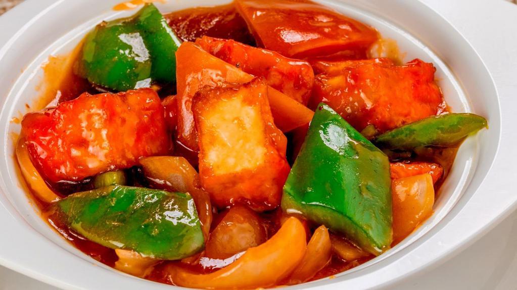 Chilli Paneer · Fresh cottage cheese sauteed with fresh chillies, onions and peppers in a light soya sauce.