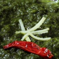 Palak Methi Sauce · Creamy spinach sauce with choice of entrée.