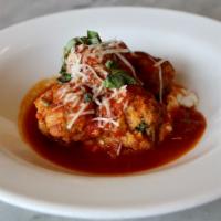 Meatballs · Tomato sauce, ricotta cheese, Pecorino Romano