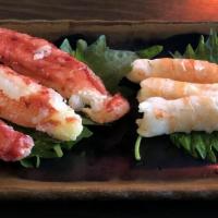 King Special Sashimi Roll · Tuna wrap the shrimp tempura and avocado, crunchy spicy yellowtail with avocado, all salmon ...