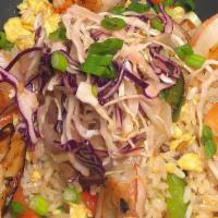 Arroz Chino-Cubano For 2. · Cuban-Chinese stir fried rice, egg, vegetables, grilled shrimp (serves two). Includes Mixed ...