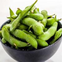 Edamame · Steamed soy beans (vegetarian)
