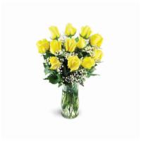 Classic Yellow Roses · Give the gift of pure sunshine with a sweet dozen of our finest yellow roses! These blazing ...