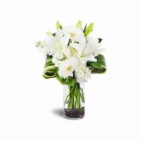 Inspired Blooms™ · When uplifting inspiration is the order of the day, this timeless arrangement of lilies, hyd...