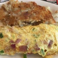 Western Omelette · Ham, pepper, and onions. Consuming raw or undercooked meats, fish, shellfish, or fresh shell...