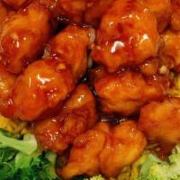 General Tso'S Chicken Or Sesame Chicken(White Meat) · Hot and spicy. Chunks of White meat chicken lightly fried with chef's special sauce. Served ...