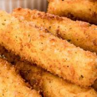 Mozzarella Sticks · Six pieces.