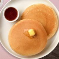 Unbeatable Classic Pancake · Three fluffy house pancakes cooked with care and love.