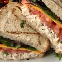 Tuna Boona Sandwich · Tuna salad, lettuce, tomato, honey cup mustard, sharp cheddar, toasted semolina or open-face...