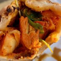 Chicken Tikka Masala* · Taco mahal's signature dish. Chicken breast marinated in yogurt spices and herbs skewered an...