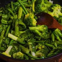 Sauteed Vegetables  · String beans, broccoli, asparagus.