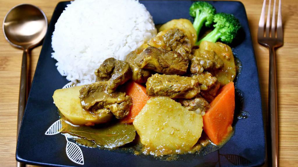 Curry Beef Rice 咖喱牛腩饭 · 
