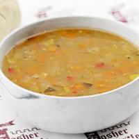 Vegetable Soup · fresh diced vegetables . carrots, celery, onions,. zucchini . really filling