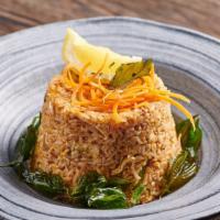 Siamese Fried Rice · Gluten free and vegan options available. If you please! Authentic Thai stir-fried jasmine ri...