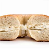 Bagel With Cream Cheese · Toasted bagel with cream cheese spread