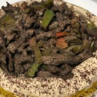 Beef Shawarma & Hummus Entrée · Halal.