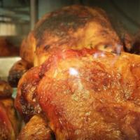 Combo 1 (Chicken) · Whole Chicken with Rice and Beans, Salad and Tropical Juice (Pollo Entero con Arroz y Habich...
