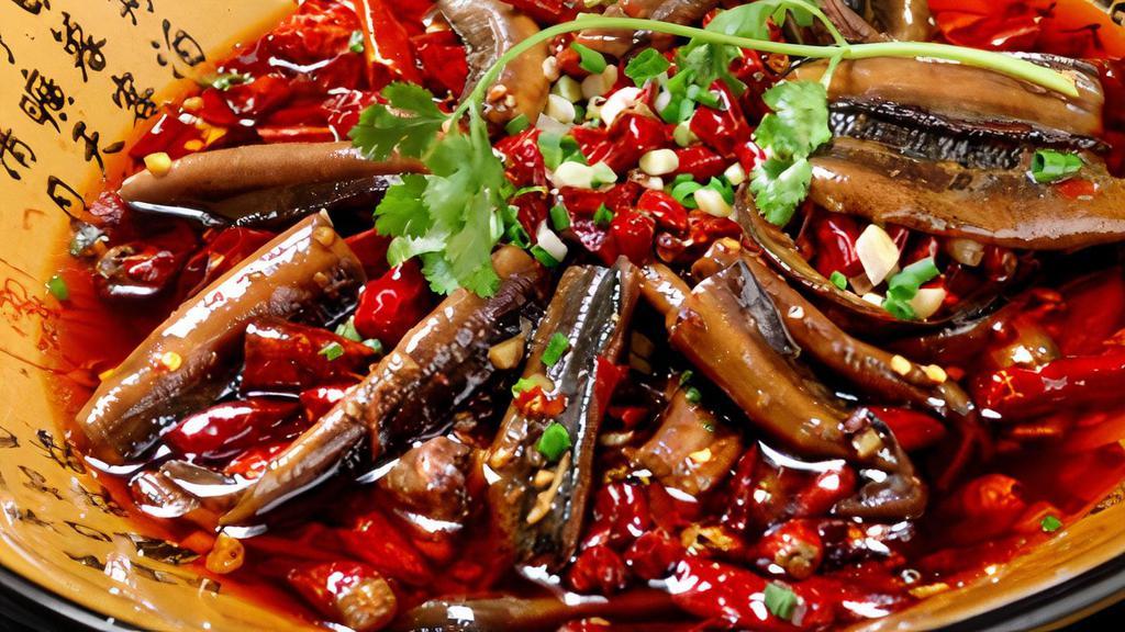 Sichuan Style Sliced Eel · numbing spicy braised sliced Chinese Eel
