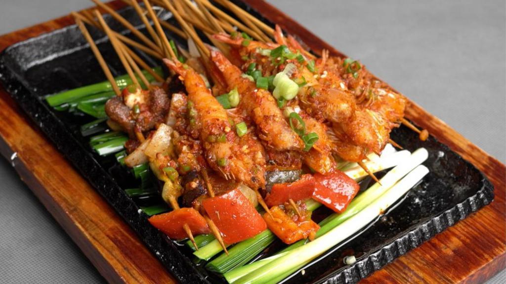 Guan Fu Shrimp Skewer · 