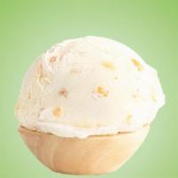 Macadamia Nut Crunch · Vanilla flavored ice cream with roasted macadamia nut pieces and butter toffee pieces.