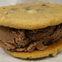 Mac-Nuts Over Chocolate · Chocolate chip macadamia nut cookie with rich chocolate ice cream.