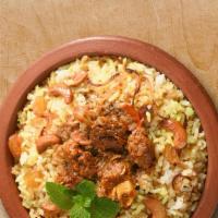 Lamb Biryani Theory · Aromatic rice cooked with pieces of lamb, indian spices and herbs.