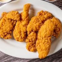 Chicken Fingers · With honey mustard or BBQ.