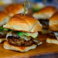 Beef Sliders  · Lettuce, Tomato, Pickles and Ketchup