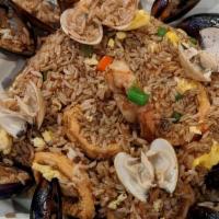 Seafood Chofan/ Chofan De Mariscos · Rice with shrimp, mussels, clams, calamari.
