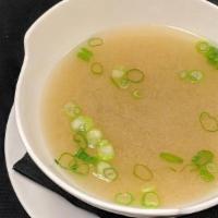 Miso Soup · Seaweed tofu scallions miso broth