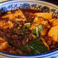 Mapo Tofu With Minced Pork · Hot and spicy.