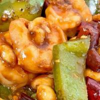 Kung Pao Shrimp With Peanuts · Hot and spicy.