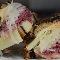 Reuben · Corned beef, swiss cheese, coleslaw and thousand island.