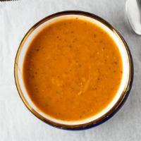 Red Lentil Soup · Savory legume soup.