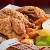 Catfish Basket · Served with Cajun fries and remoulade sauce.