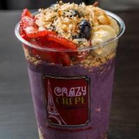 Large Acai Bowl · Acai Base made with Acai, soy milk, blueberries, strawberries and bananas. Topped with fresh...