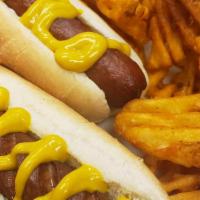 Hot Dogs · Served with fries.