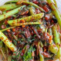 Side Of Stir Fried Water Spinach (Kang Kong) · Water Spinach stir fried with shallots, garlic and a savory sauce. We love the mix of crunch...