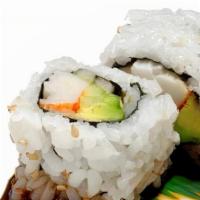 California Roll · Crab, avocado, and cucumber. Cooked Item.