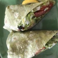 Bacon, Lettuce & Tomato Wrap With Herb Mayo · 