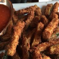Zucchini Fritti · Lightly battered and deep fried with spicy marinara sauce.