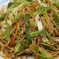 Veg Hakka · Traditional Hakka style Chinese noodles cooked with fresh vegetables.