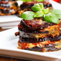 The Eggplant Parmigiana · NY Classic eggplant parmigiana sandwich with oven roasted eggplant, mozzarella cheese, basil...