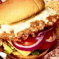 Crispy Chicken Sandwich · Our freshly handmade and seasoned chicken is combined with our special sauce to create the j...