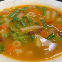 Minestrone Pint · Hearty vegetable soup.