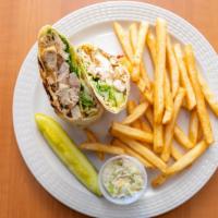 Caesar Wrap · Grilled chicken, romaine lettuce and creamy Caesar dressing. Choice of white or wheat wrap. ...