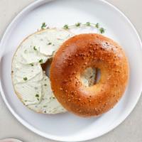 Wheat Bagel · Get a wholesome toasted wheat bagel.