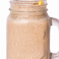 Almond Latte Smoothie · Banana, nut milk, almond, agave, and cinnamon.