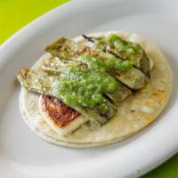 Nopales Taco · Grilled cactus with grilled panela cheese.