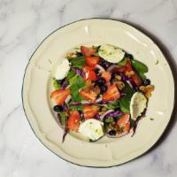 Berry & Spinach Salad · Arugula, spinach, purple cabbage, strawberries, blueberries, red onions, goat cheese, walnut...